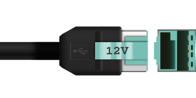 Kabel ende: USB Pluspower Male
