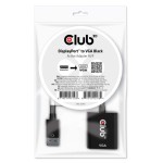 Club 3D Adapter 20 pin DisplayPort han (input) -> 15 pin HD D-Sub (HD-15) hun (output) 22.86 m Sort