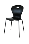 Karoline Chair 100% Sustainable 4 legs, Black