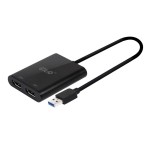 USB GEN1 TYPE-C/-A TO DUAL HDMI (4K/30HZ) / VGA (1080/60HZ)