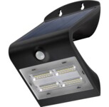 LED solar wall light with a motion sensor, 3.2Â W, black - Lighting solution for entrances, carports & staircases