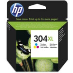 HP 304XL Farve (cyan, magenta, gul) 300 sider Blæk N9K07AE