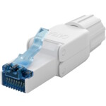 CAT 6A UTP Unshielded RJ45 Connector for Field Assembly - for 5.0-8.5 mm cable diameter, with screw cap, too