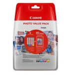 Canon CLI 571 XL /BK Photo Value Pack Sort Gul Cyan Magenta 500 sider Blækbeholder / papirsæt 0332C005