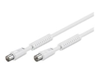 Mercodan Antennekabel 10m Hvid Hvid