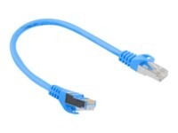 Lanberg CAT 6 Foldet uskærmet snoet par (F/UTP) 25cm Patchkabel Blå RAL 5012