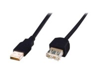 ASSMANN USB forlængerkabel 3m Sort