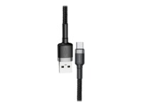 Baseus Cafule USB Type-C kabel 2m Sort Grå