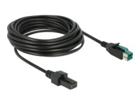 Delock Forstærket USB kabel 5m Sort