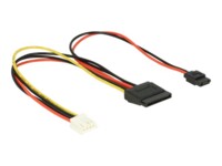Delock Strømforsyningsadapter 24cm Sort Rød Gul