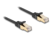 DeLOCK CAT 6a S/FTP 25cm Patchkabel Sort