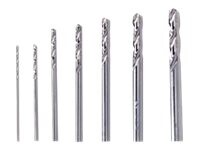 Dremel Precision 628 Borebitsæt Roterende værktøj Plastik Blødtræ Hardwood Blødt metal Plexiglas 2 mm 3.2 mm 1.6 mm 2.4 mm 1.2 mm 0.8 mm 2.8 mm 7 stk