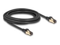DeLOCK CAT 6a/7 S/FTP 3m Netværkskabel Sort