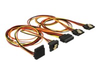 Delock Strøm-splitter 50cm Sort Orange Rød Gul