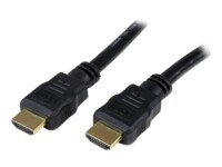 StarTech.com 0.5m High Speed HDMI Cable - Ultra HD 4k x 2k HDMI Cable - HDMI to HDMI M/M - 50cm HDMI 1.4 Cable - Audio/Video Gold-Plated (HDMM50CM) HDMI-kabel 50cm Sort