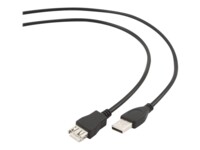 Gembird CCP-USB2-AMAF-6 USB forlængerkabel 1.8m Sort