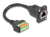 DeLOCK CAT 5e 30cm Netværkskabel Sort