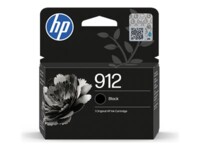 HP 912 Black Original Sort 250 sider Blæk