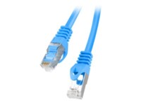 Lanberg CAT 6 Foldet uskærmet snoet par (F/UTP) 3m Patchkabel Blå RAL 5012