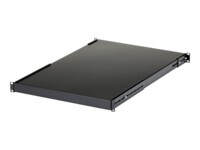 StarTech.com 1U Adjustable Server Rack Mount Shelf - 175lbs - 19.5 to 38in Deep Universal Tray for 19' AV, Data & Network Equipment Rack (ADJSHELFHD) Rackhylde Sort
