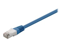 goobay CAT 5e Foldet uskærmet snoet par (F/UTP) 1m Patchkabel Blå