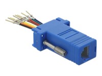 DeLOCK Adapter Sub-D 9 pin male to RJ45 female Assembly Kit Seriel adapter Blå
