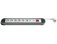 Goobay Stikdåse 6-vejs m/3,0m ledning