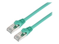 Prokord CAT 6a Kabel med afskærmning med folie og kobberfletning (SFTP 2m Netværkskabel Grøn