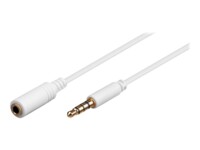 goobay Forlængerkabel til audio 3m Hvid