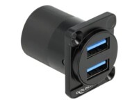 Delock D-Type Module USB 3.2 Gen 1 Type-A 2 x female to 2 x female