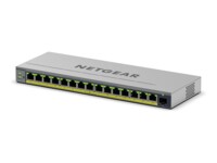 NETGEAR Easy Smart GS116EP Switch 16-porte Gigabit Ethernet PoE+