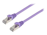 Prokord CAT 6 Foldet uskærmet snoet par (F/UTP) 50cm Netværkskabel Lilla
