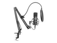 Sandberg Streamer USB Microphone Kit Mikrofon Kabling -27dB Envejs Sort
