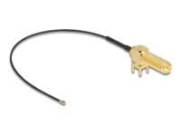 DeLOCK Koaksial 15cm Antennekabel Sort
