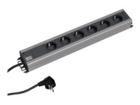 Bachmann Strømfordelingsenhed 6-stik 16A Sort 2m