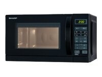 Sharp Mikrobølgeovn med grill Fritstående 800W 20liter Sort
