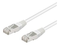 goobay CAT 5e Foldet uskærmet snoet par (F/UTP) 1m Netværkskabel Hvid