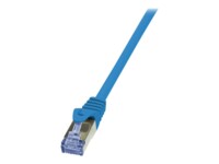LogiLink PrimeLine CAT 6a SFTP, PiMF 25cm Patchkabel Blå