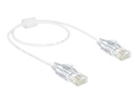 DeLOCK CAT 6 Ikke afskærmet parsnoet (UTP) 50cm Patchkabel Hvid