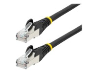 StarTech.com 10m CAT6a Cable - Black - Low Smoke Zero Halogen (LSZH) - 10GbE 500MHz 100W ++ Snagless RJ-45 w/Strain Reliefs S/FTP Network Patch Cord CAT 6a S/FTP 10m Patchkabel Sort