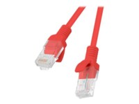 Lanberg CAT 6 Ikke afskærmet parsnoet (UTP) 25cm Patchkabel Rød RAL 3017