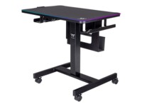 Thermaltake CYCLEDESK 100 RGB Sidde/stå-skrivebord Stål Sort Cycling Kontor Gaming