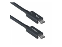 StarTech.com 3ft (1m) Thunderbolt 5 Cable, 80Gbps/120Gbps, Certified Thunderbolt kabel 1m Sort