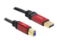Delock Premium USB-kabel 1m Sort