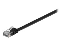 Goobay RJ45 CAT6 UTP 5M Uskærmet flad Sort