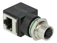 DeLOCK CAT 6a Netværksadapter Sort