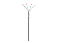 goobay CAT 5e Foldet uskærmet snoet par (F/UTP) 100m Bulkkabel Sort