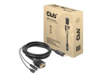 Club 3D Videoadapterkabel 2m Sort