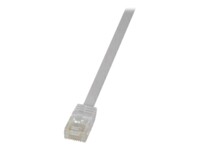 LogiLink SlimLine CAT 6 Ikke afskærmet parsnoet (UTP) 50cm Patchkabel Hvid
