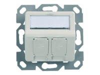 Telegärtner Basis V Modul-Aufn. 50x50 aufbauend 2fach UP/50